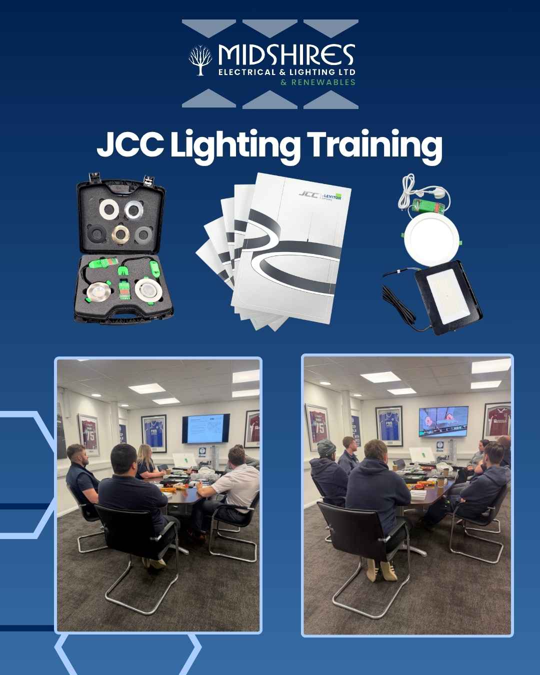Training for JCC Lighting at Midshires Electrical